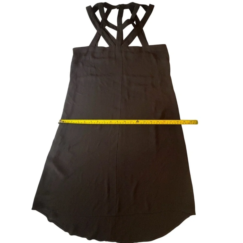 BCBGMAXAZRIA Black Strappy‎ Flowy Mini Dress Size XS Cocktail Party LBD Size XS